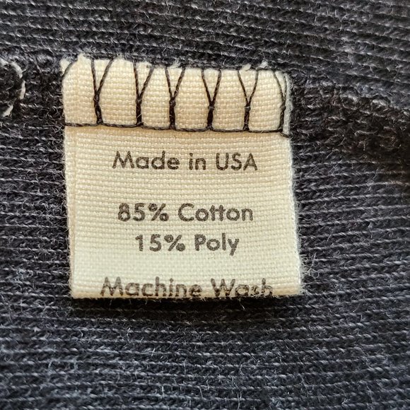 DONNI - Terry Half-Zip Pullover Black and Cream XSmall - Picture 13 of 14